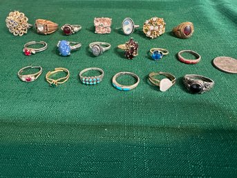 Assorted Lot Of Vintage Rings