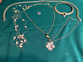 Assorted Lot Of Gold Tone Jewelry