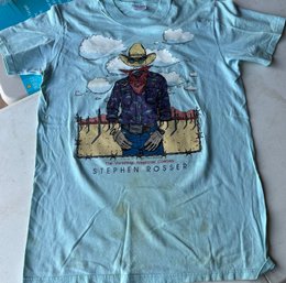 Medium Single Stitch Shirt/ The Vanishing American Cowboy - Stephen Rosser