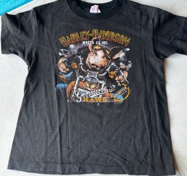 Boys Medium 10-12 Harley Davidson Single Stitch Shirt