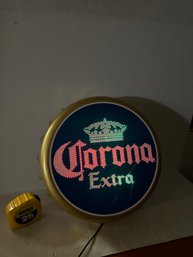Corona Extra Beer Bottle Cap Lighted Fibre Optic Sign