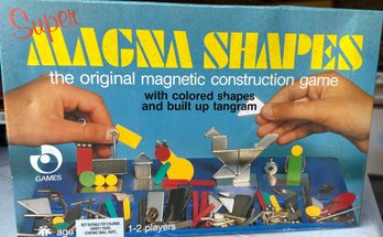 Vintage Super Magna Shapes  The Original Magnetic Construction Game Science
