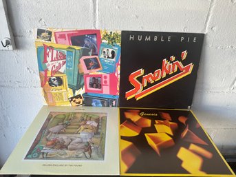 Lot Of 4 Assorted Vinyl Records-Genesis, Humble Pie Etc