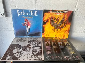 Lot Of 4 Assorted Vinyl Records-Jethro Tull, Grand Funk Etc