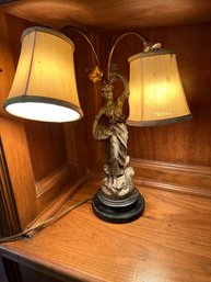 Art Nouveau Dual Table Lamp