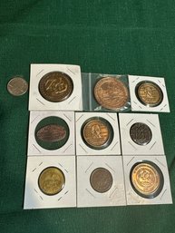 Assorted Lot Of Tokens & Medals