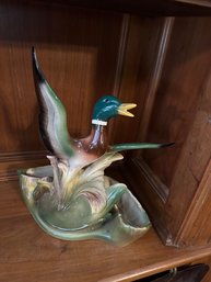 Vtg Lane & Co. Flying Mallard Lamp Planted - 1959