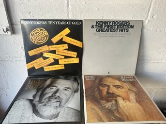 Lot Of 4 Assorted Vinyl Records-kenny Rogers