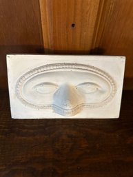 Vintage Ceramic Face Wall Art