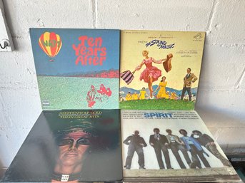 Lot Of 4 Assorted Vinyl Records-Steppenwolf, Spirit, Etc