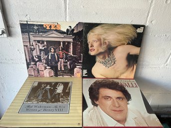 Lot Of 4 Assorted Vinyl Records-Yes, Valli Etc