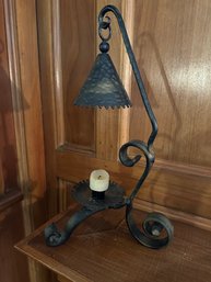 Vtg Wrought Iron Candle Stand