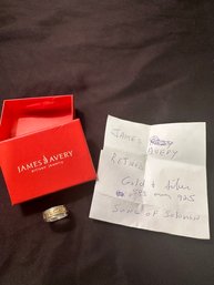 James Avery Retired Song Of Solomon Gold & Sterling Silver Ring 11g Size 9.5