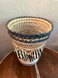 Wicker Waste Basket