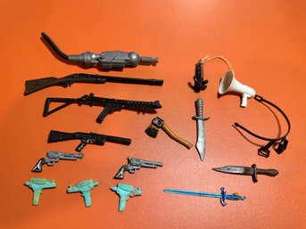 Vintage 1970S Mego Action Figure Weapons Lot- As Is Condition