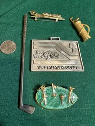 Assorted Lot Of Golf Collectibles