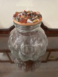 Vintage Glass Pumpkin Jar