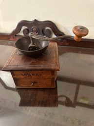 Antique J. Fisher Warranted Coffee Grinder