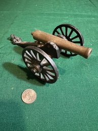 Vintage Brass And Cast Iron Cannon