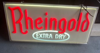 Rheingold Extra Dry Beer Sign