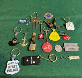 Assorted Lot Of Advertising Keychains