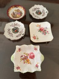 Assorted Lot Of Japan & England Small Trinket Dishes