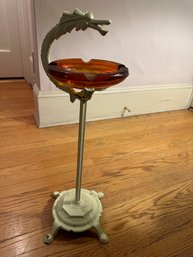 Art Deco Cast Iron Smoking Stand