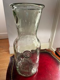 Vintage Glass Wine Pitcher Or Vase