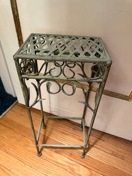 Green Metal Plant Stand