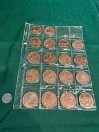 Assorted Lot Of 1 Oz .999 Pure Copper Round/Challenge Coin