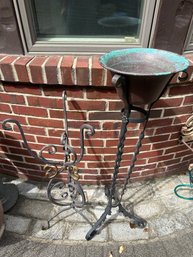 Two Metal Plant Stands