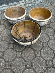 Lot Of Three Hanging Plant Baskets