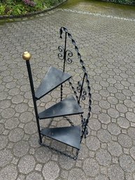 Wrought Iron Spiral Plant Stand