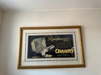 Framed Raspberry Charms Poster