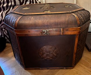 Vintage Rattan & Wicker Chest