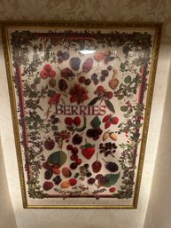 Framed Larry Kunkel Berries Poster