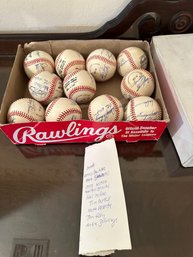 Montreal Expos Team Balls- Signed By 12 Players