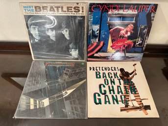 Assorted Lot Of Vinyl Records: The Beatles, Pretenders Etc