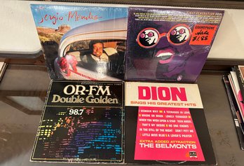 Assorted Lot Of Vinyl Records:  Sergio Mendes, Dion Etc