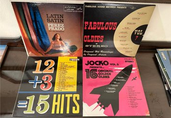 Assorted Lot Of Vinyl Records: Latin Satin, Fabulous Oldies Etc