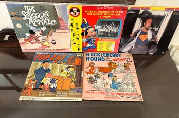 Assorted Lot Of Vinyl Records: Disney, Herbie Mann Etc