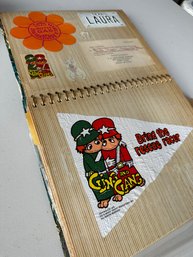 Vintage Scrapbook Of Stickers, Vintage Paper, Collectibles Etc