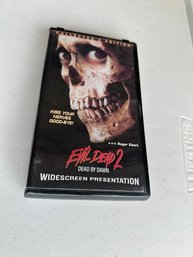 Evil Dead 2 Collector's Edition Plastic Clamshell VHS Movie 1987 Widescreen