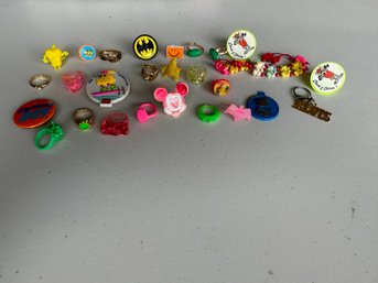 Lot Of Vintage Toy Rings