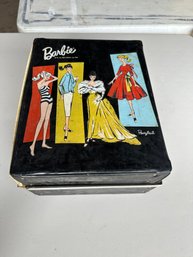 Barbie Double Wardrobe 1961 Case Full Of Clothing, Accessories & Doll