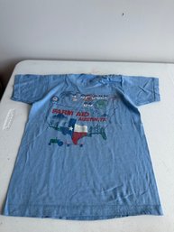 Boys Sz 10-12 Farm Aid Austin 1986 Single Stitch Tee Shirt