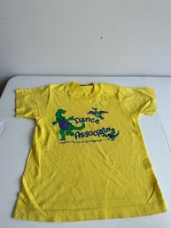 Boys Sz 10-12 Dinosaur Single Stitch Tee Shirt