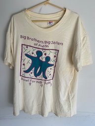 Adult Sz L Single Stitch Big Brothers/sisters Tee Shirt