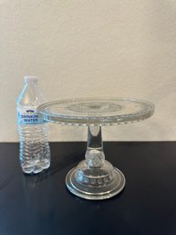 Vintage Depression Glass Cake Stand