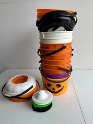 Vintage Halloween Trick Or Treat Buckets Lot